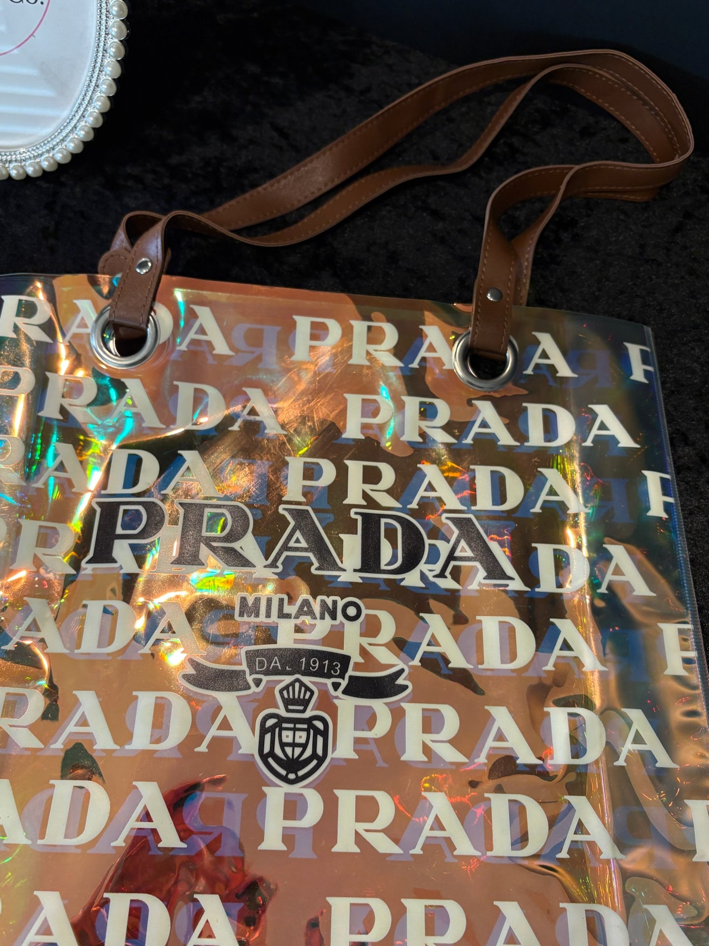 Catch the Light Tote ✨ Iridescent Statement Carryall
