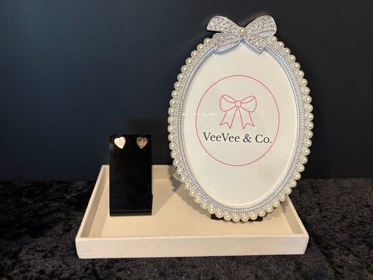 Rose Gold Sweetheart Mini Luxe Studs