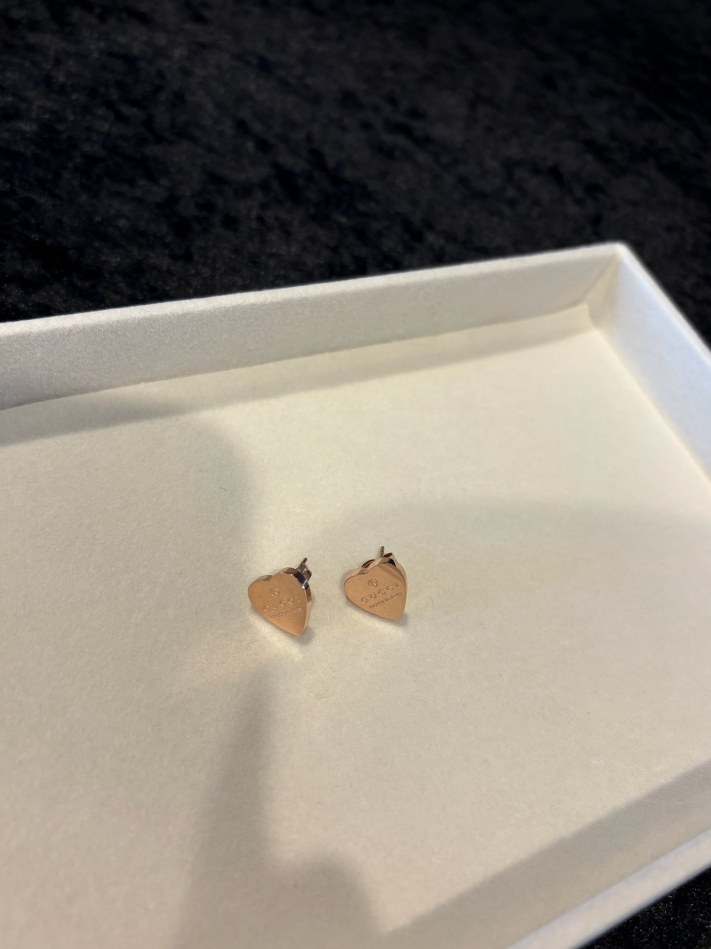 Rose Gold Sweetheart Mini Luxe Studs
