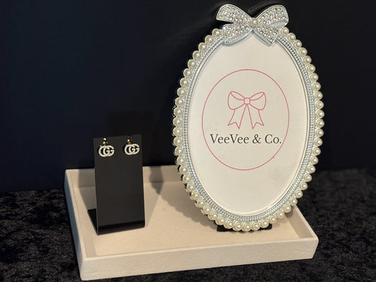 Tiny Luxe Logo Studs