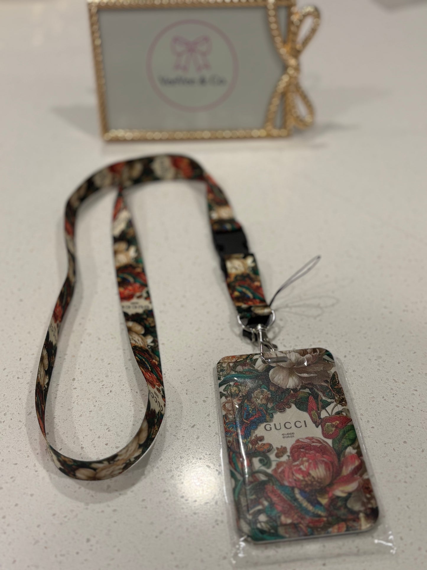 Dark Bloom Style Badge Holder/ID Set