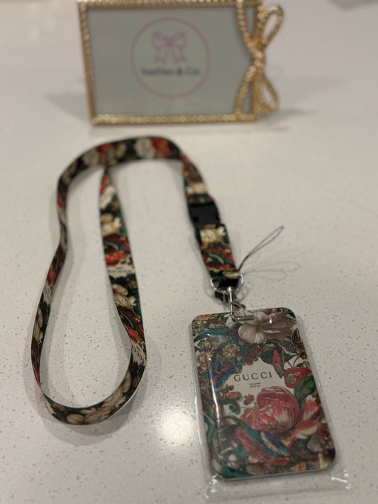 Dark Bloom Style Badge Holder/ID Set
