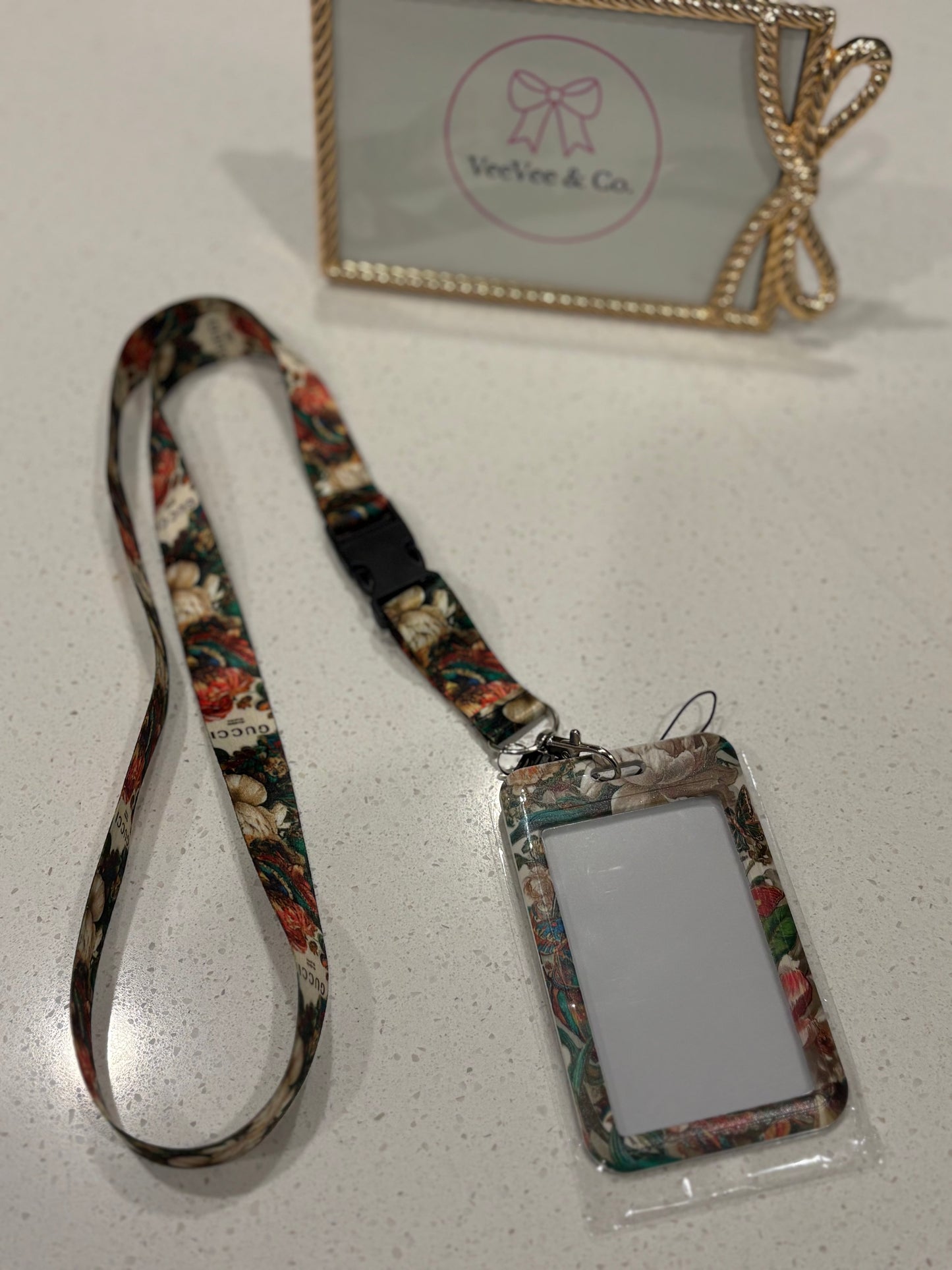 Dark Bloom Style Badge Holder/ID Set