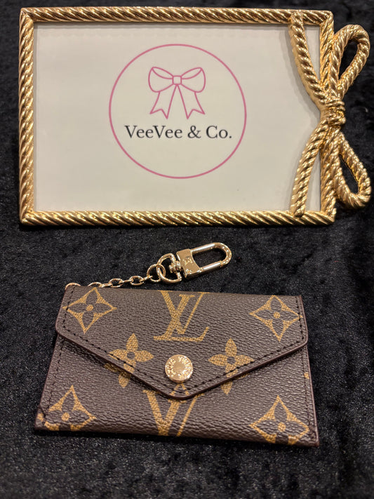 Mini Monogram Business Card Holder Bag Charm