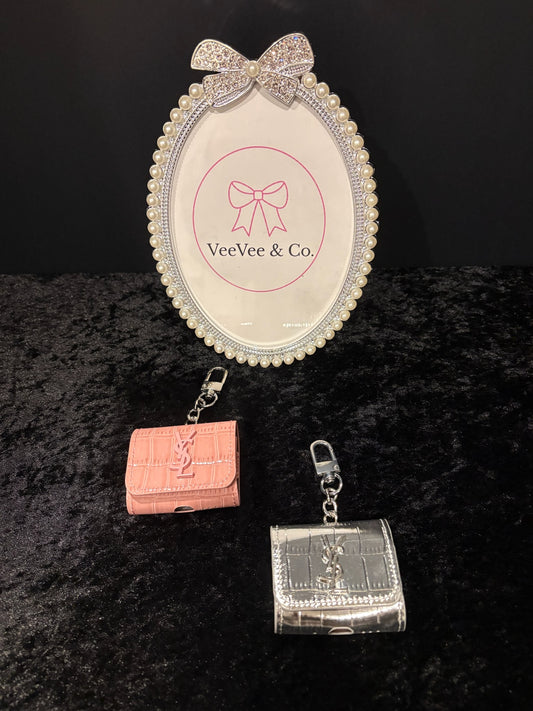 Pretty & Protected AirPod Case 💕 Pink & Silver Collection
