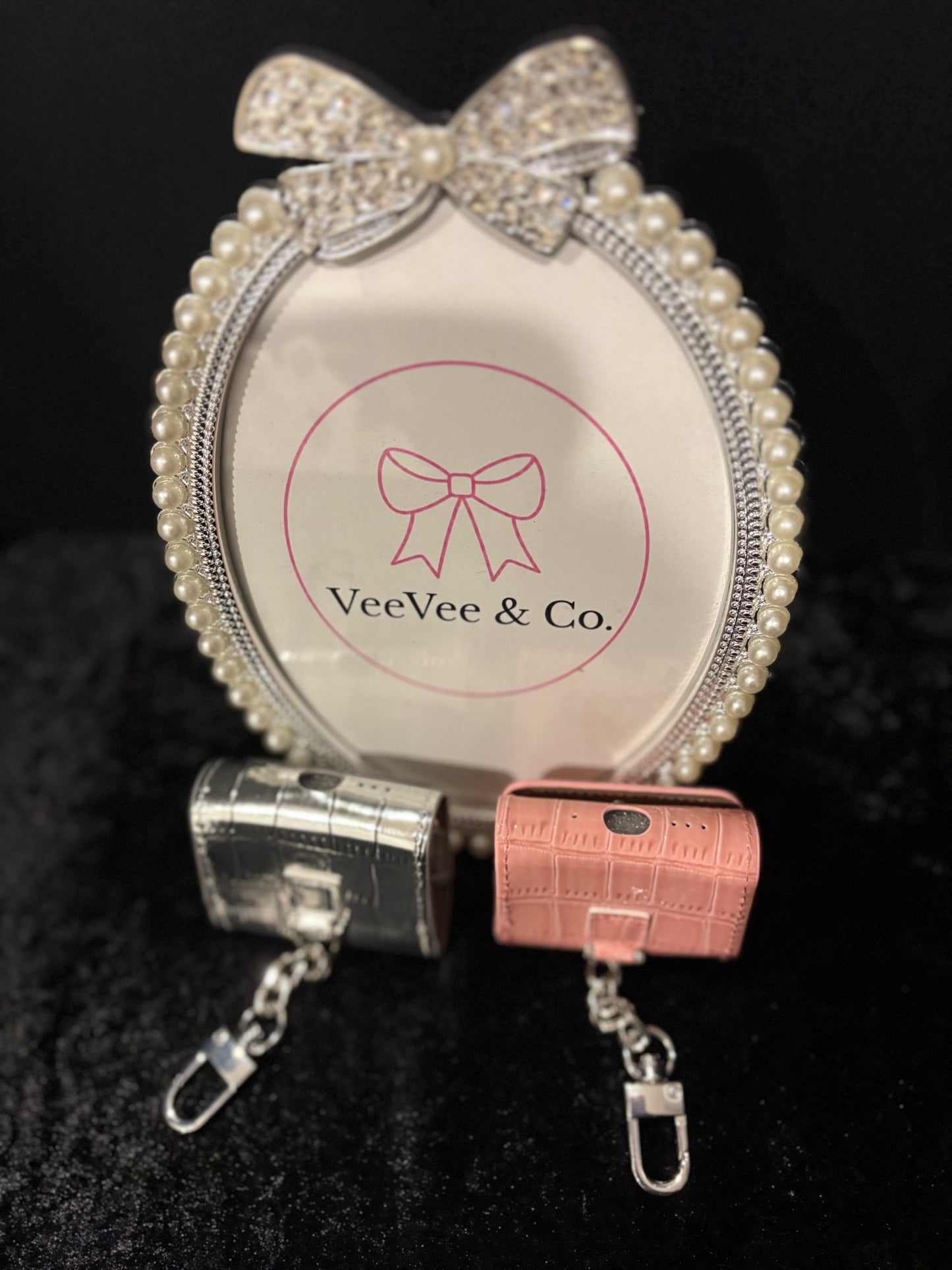 Pretty & Protected AirPod Case 💕 Pink & Silver Collection