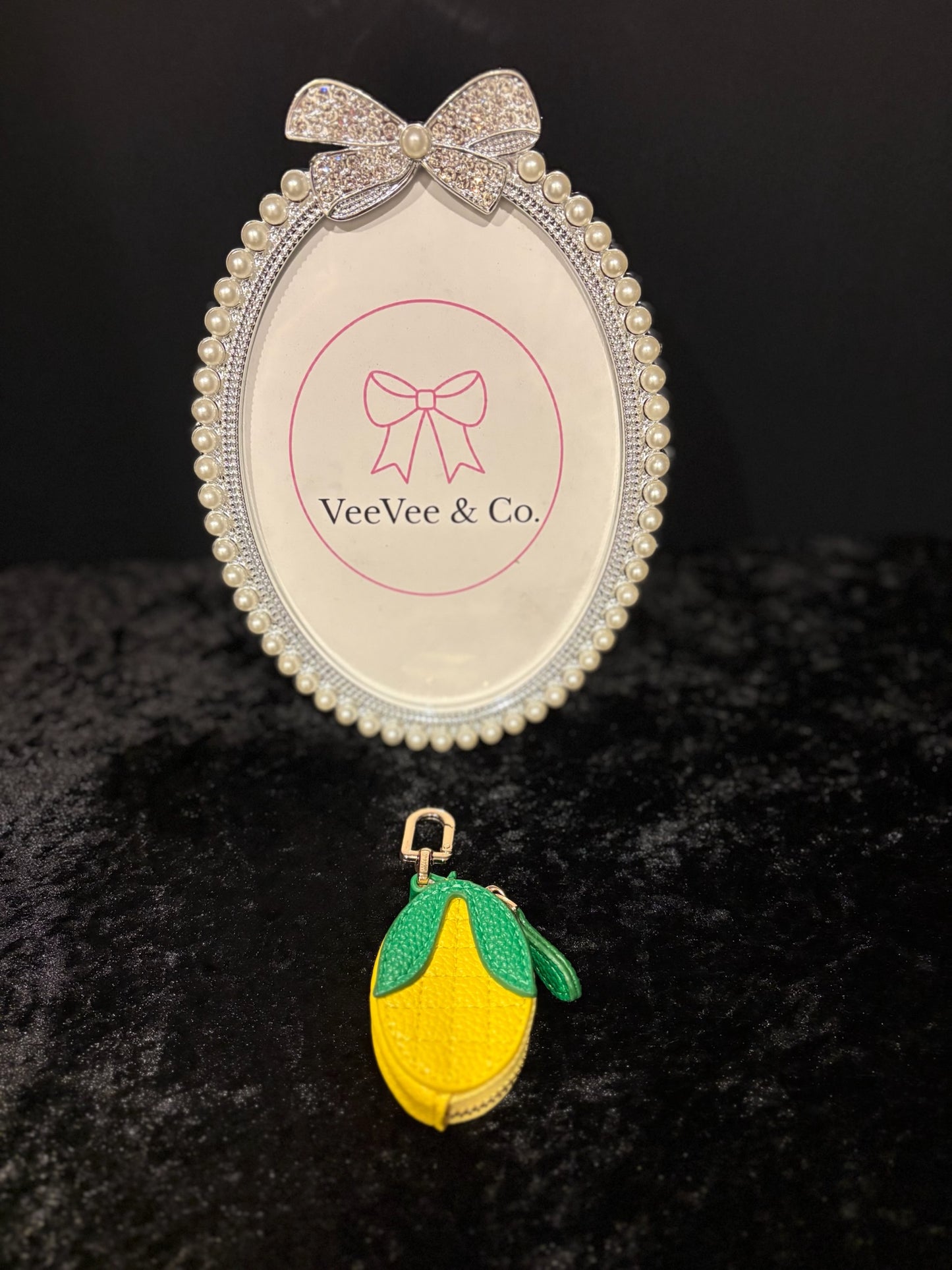 Squeeze the Day Keychain 🍋 Zip Pouch Charm