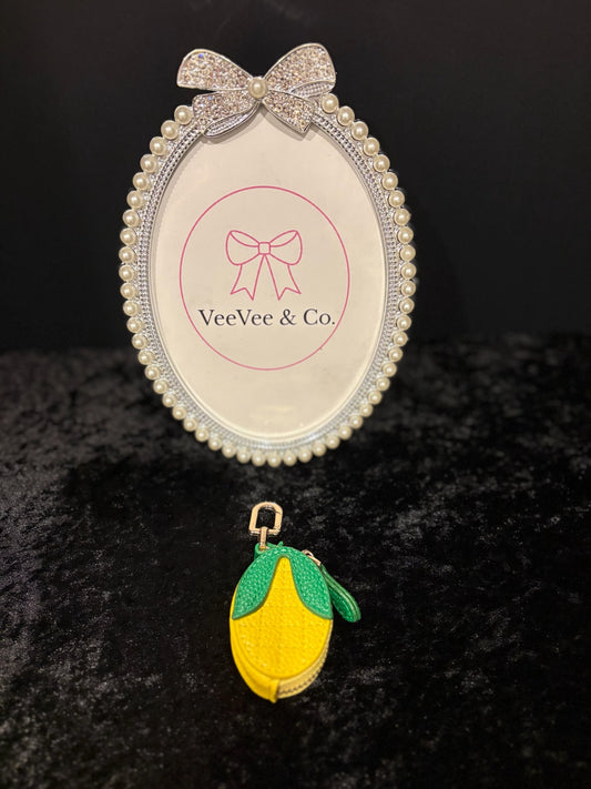 Squeeze the Day Keychain 🍋 Zip Pouch Charm