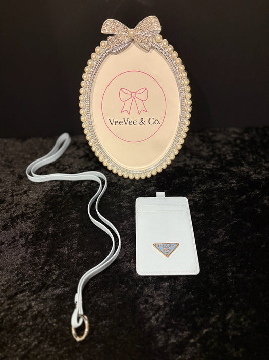 Blue Skies Badge Holder ✧ Luxe Lanyard Set