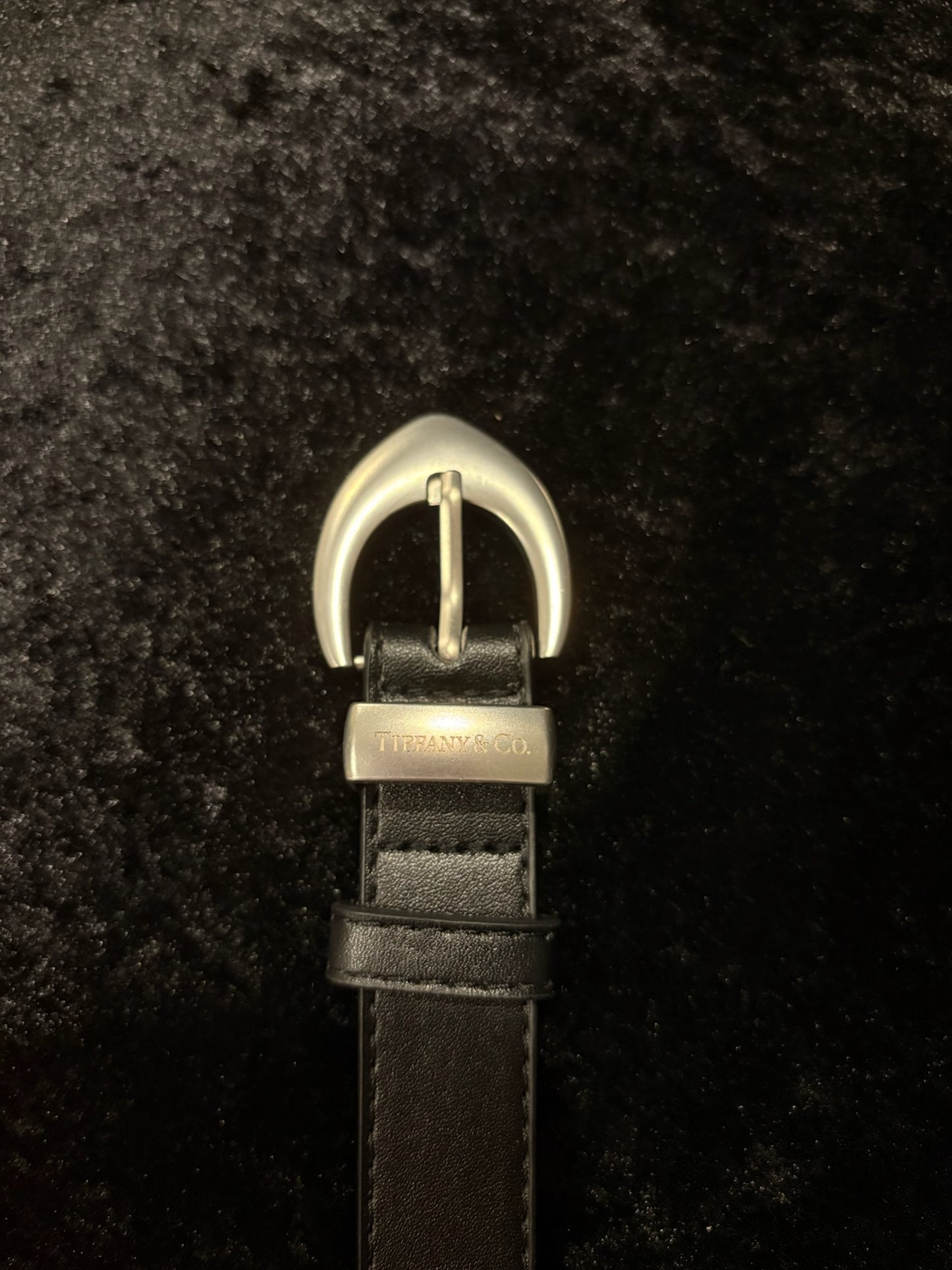 Silver Signature Buckle Belt