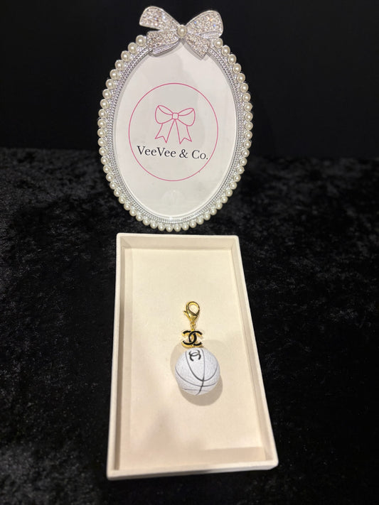 Courtside Luxe Hoop Charm