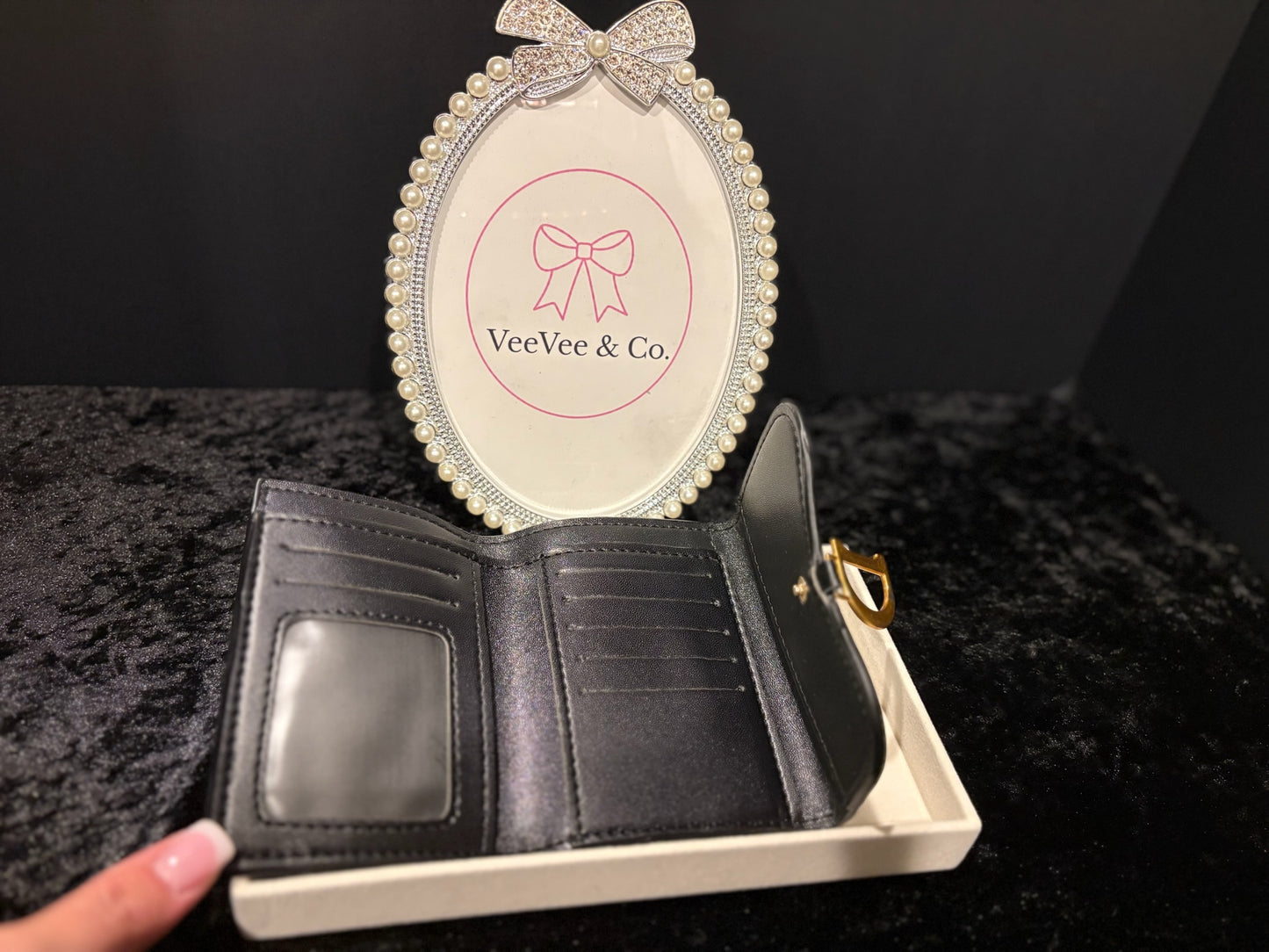 Bleu Chic Wallet – Luxe Saddle Style