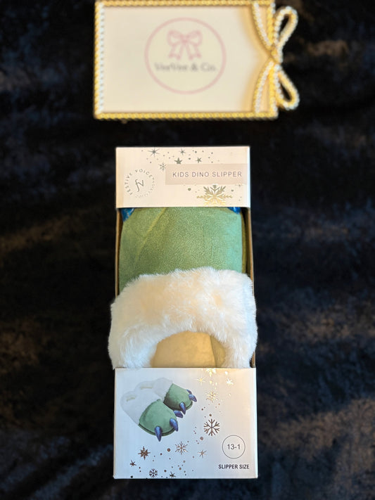 Little Dino Stomp Slippers • Size 13-1