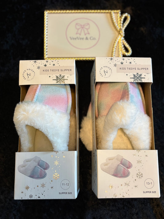 Snuggle Soft Tie-Dye Slippers