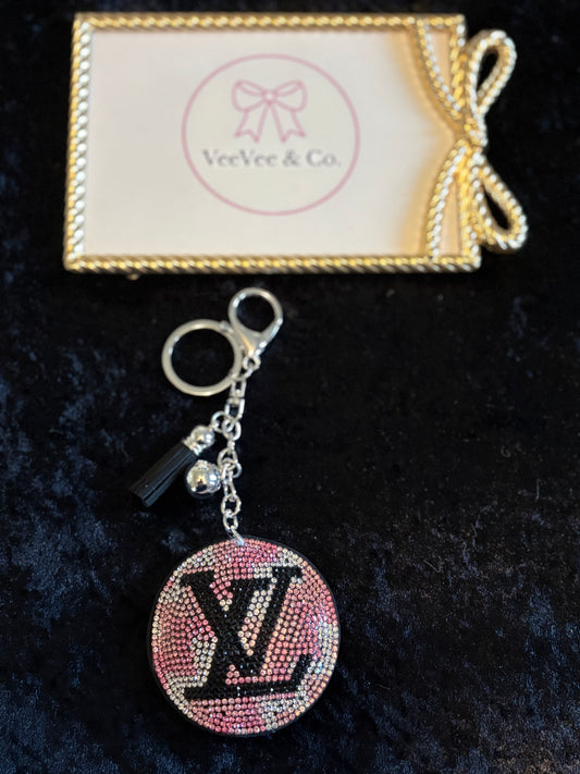 Twinkle Monogram Puffer Keychain