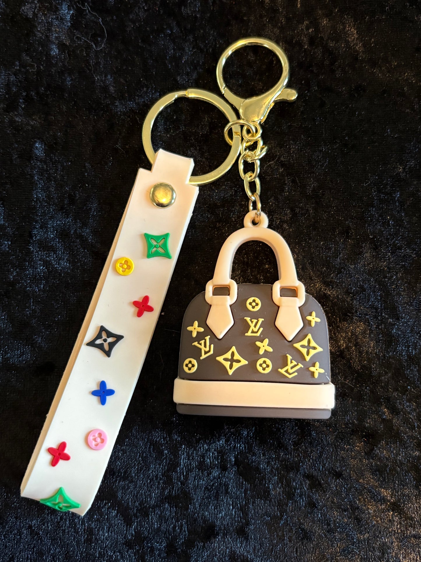 Adorable Monogram Bag Keychain