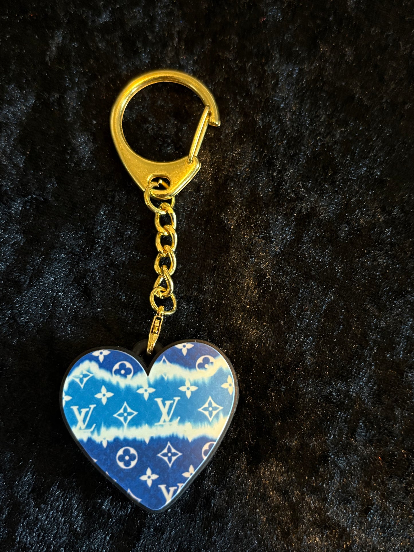 Heart Keychain Collection – Boutique Signature Styles | Double-Sided Charm with Gold Clasp