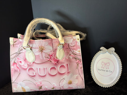 Blossom Travel Duo – Floral Luxe Duffle & Tote Set ✨