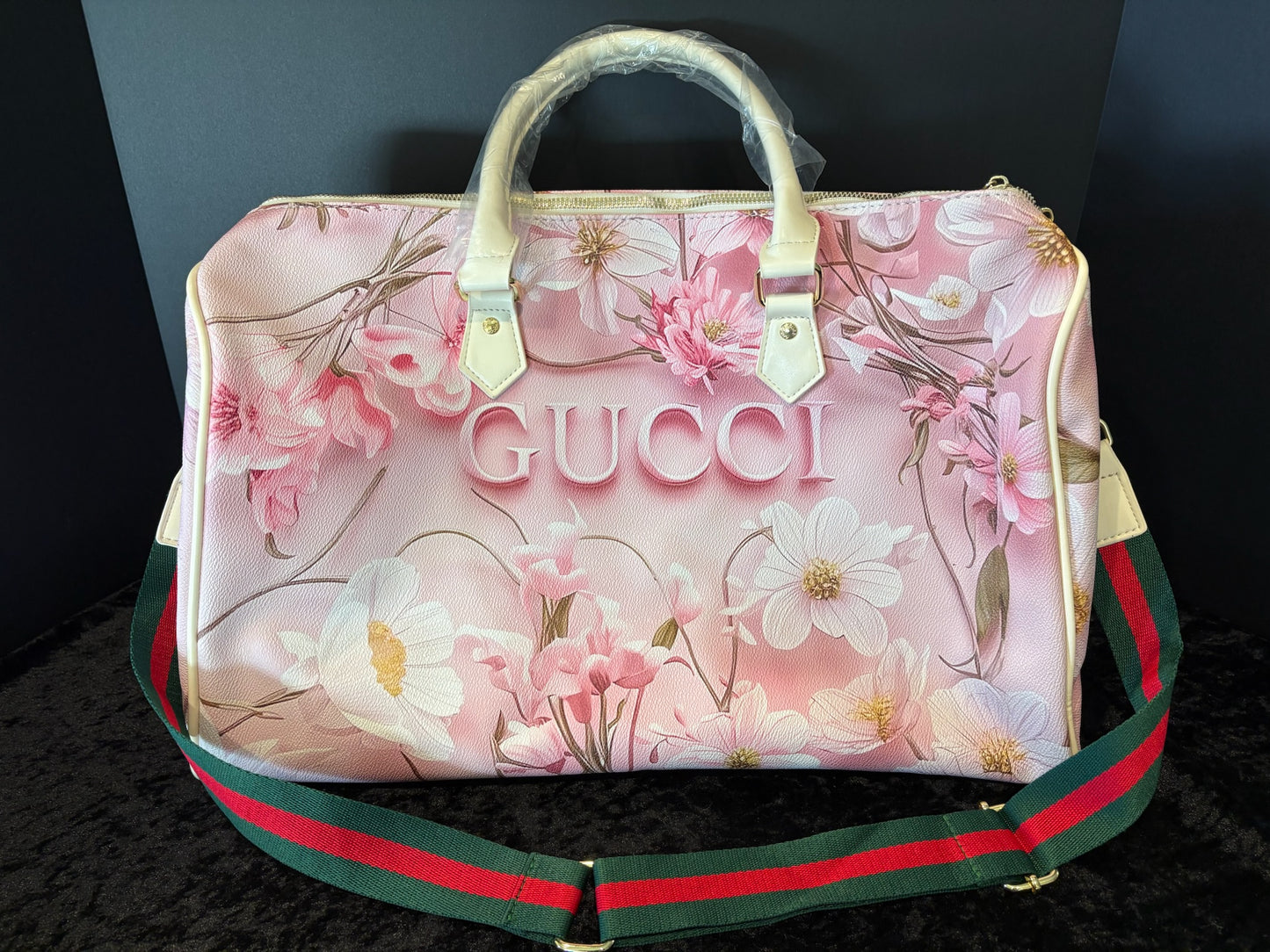 Blossom Travel Duo – Floral Luxe Duffle & Tote Set ✨