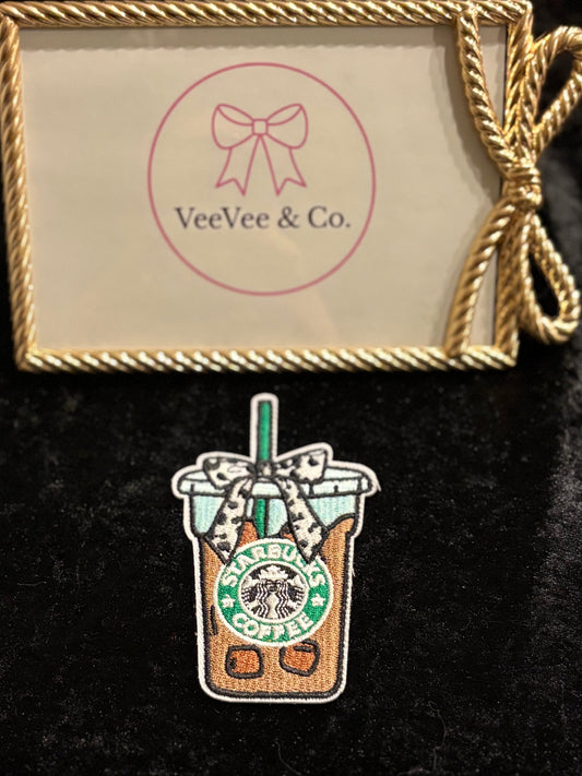 Sweet Sippin’ Iced Coffee Iron-On Patch