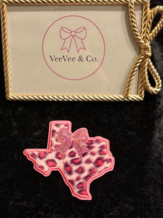 Pink Texas Sweetheart Iron-On Patch