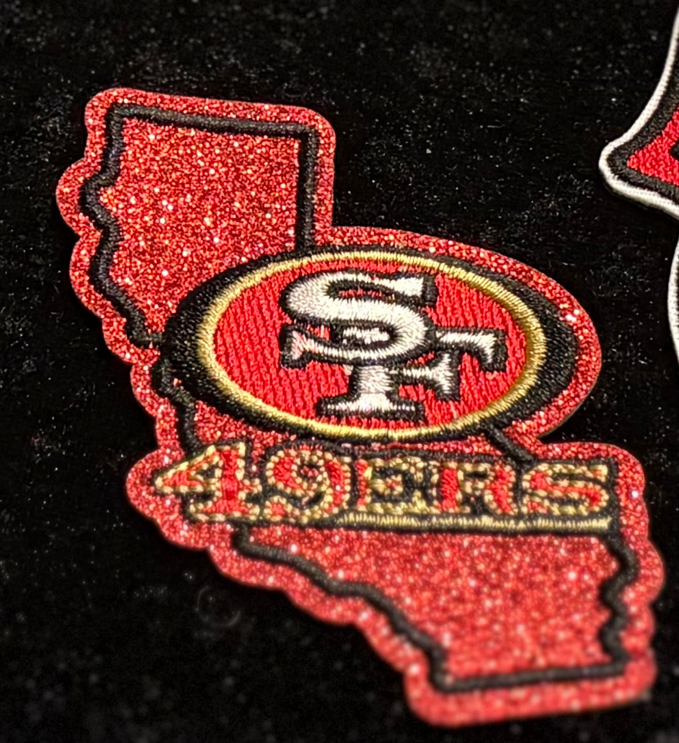49ers Cutie Iron-On Patch Set - 3pc Girly Glam Collection