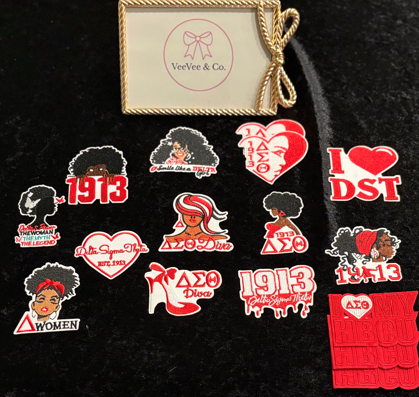 Crimson Delta Pride Patch Set ~ 16-Piece Iron-On Collection (13 Unique Styles) | Bundle Deal