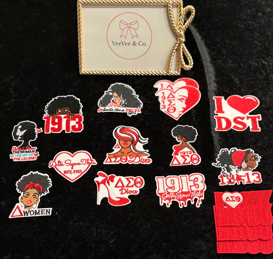 Crimson Delta Pride Patch Set ~ 16-Piece Iron-On Collection (13 Unique Styles) | Bundle Deal