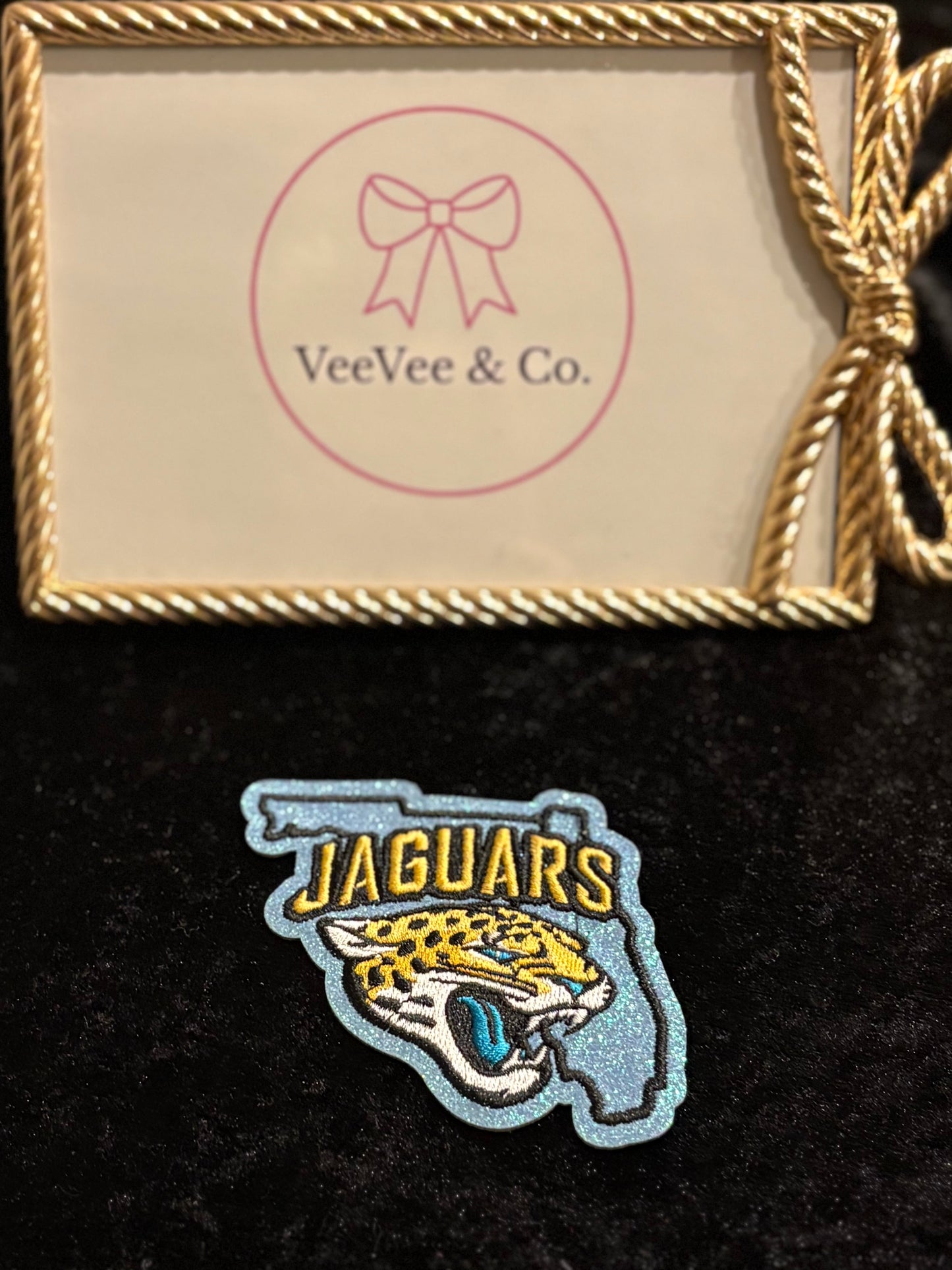 Girly Team Spirit Drip ~ NFL Glam Sparkle Iron-On Patches