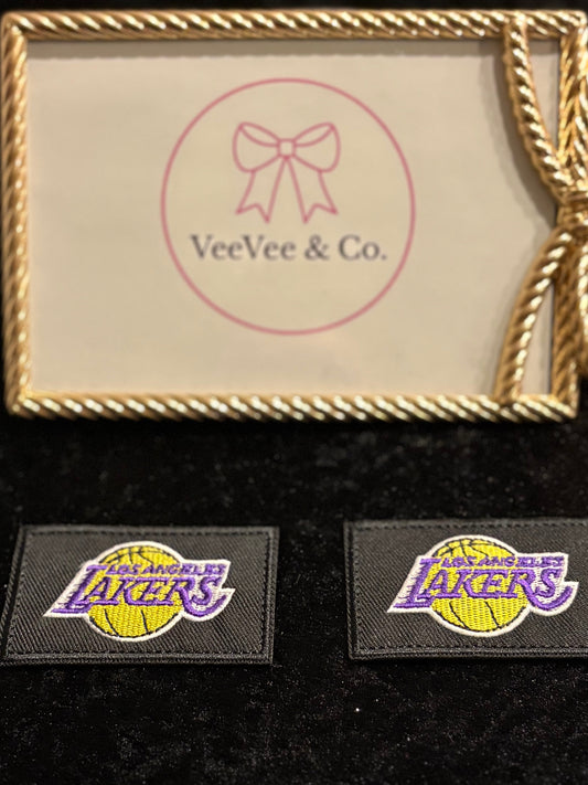 Courtside Cutie Lakers Logo Iron-On Patch Set (Set of 2)