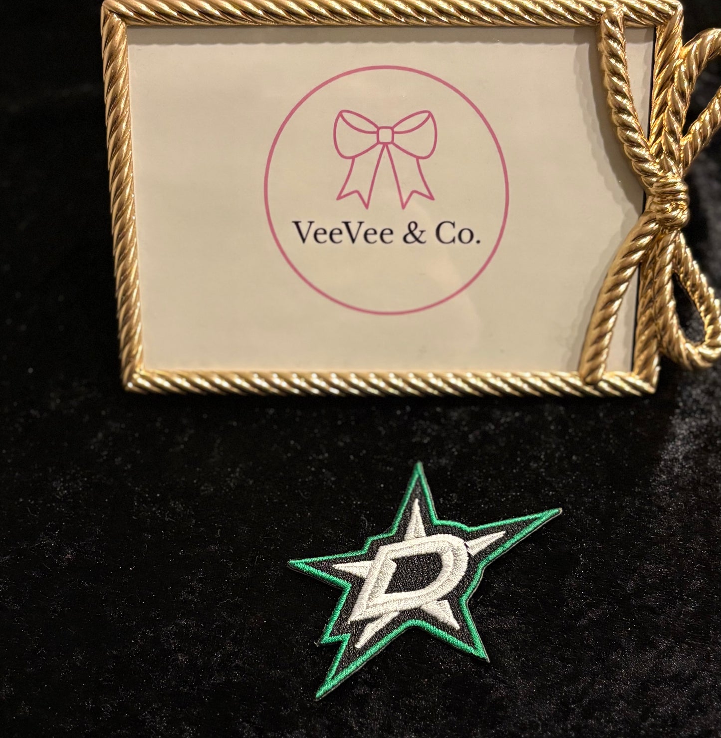Stars Sweetie Patch “D” Star Iron-On Patch