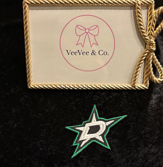Stars Sweetie Patch “D” Star Iron-On Patch