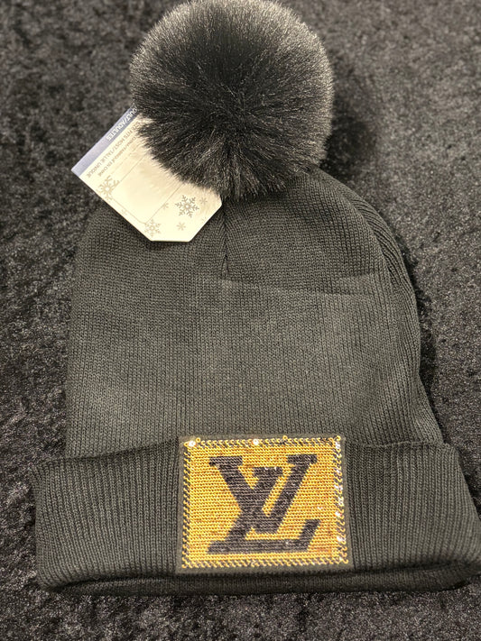Luxe Noir Pom Beanie