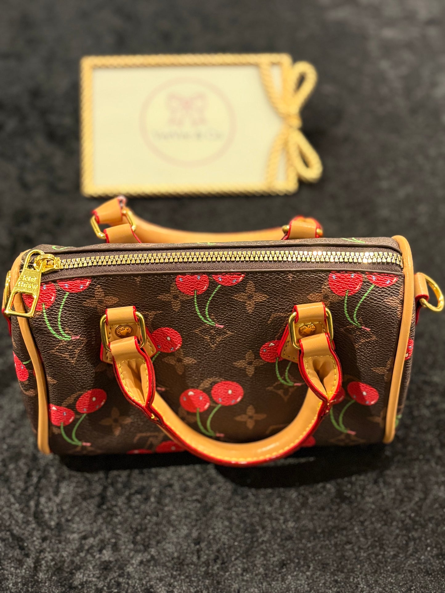 Cherry Charm Small Speedy Bag