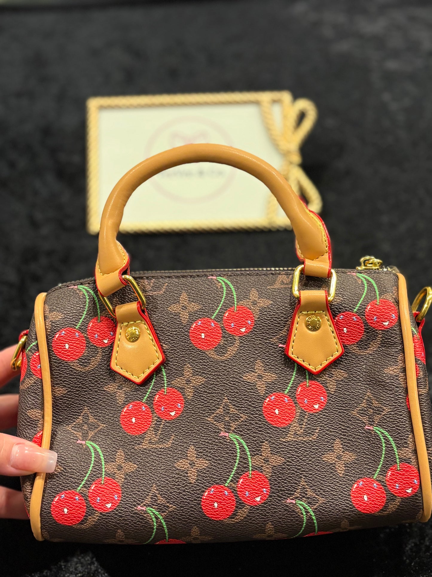 Cherry Charm Small Speedy Bag