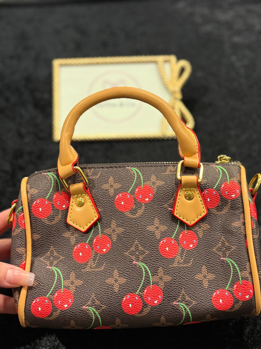Cherry Charm Small Speedy Bag
