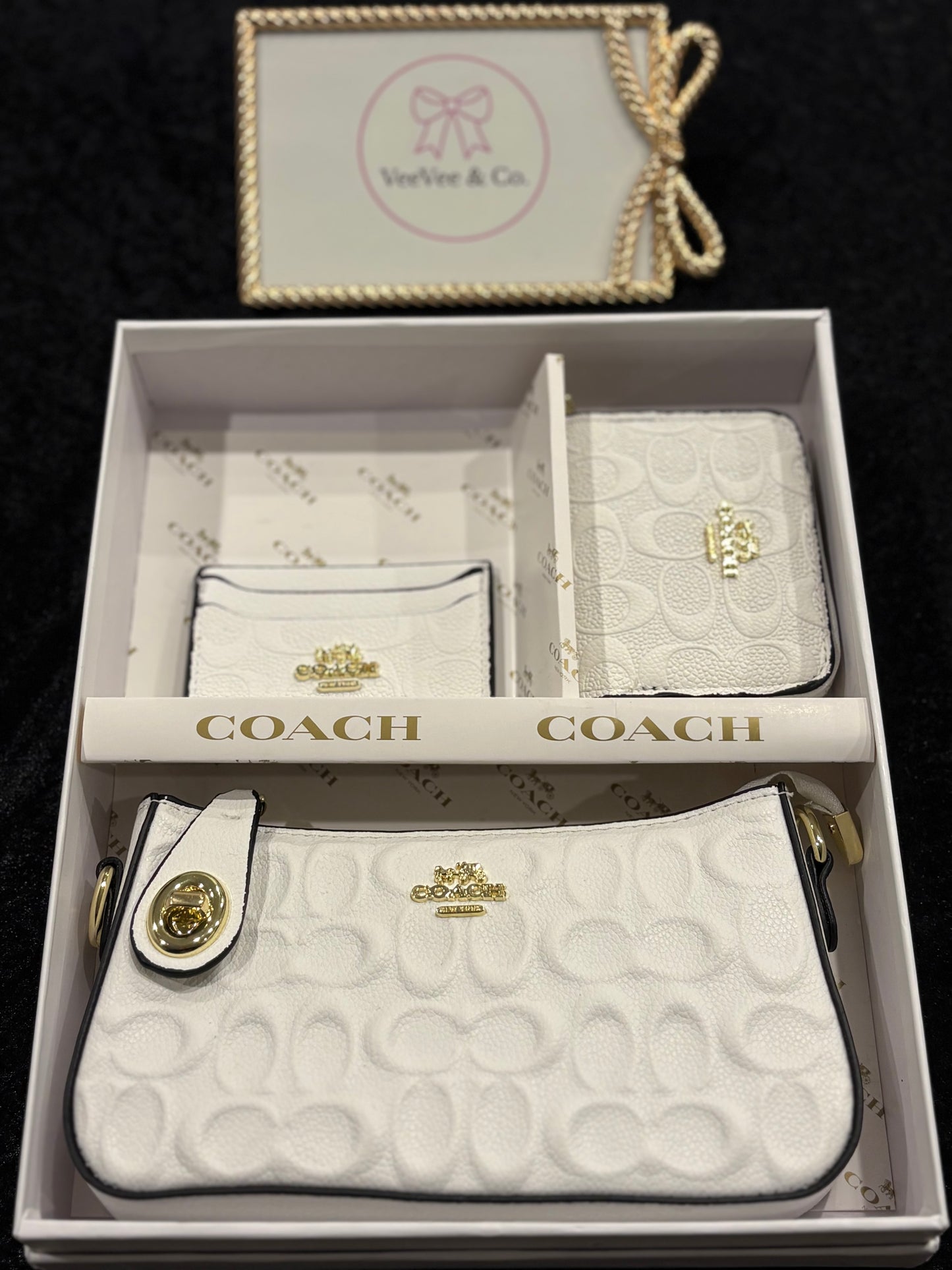 Snowy Chic Gift Set | Matching Card Holder & Mini Wallet