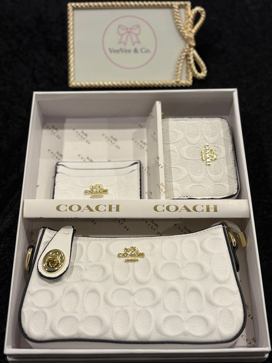 Snowy Chic Gift Set | Matching Card Holder & Mini Wallet