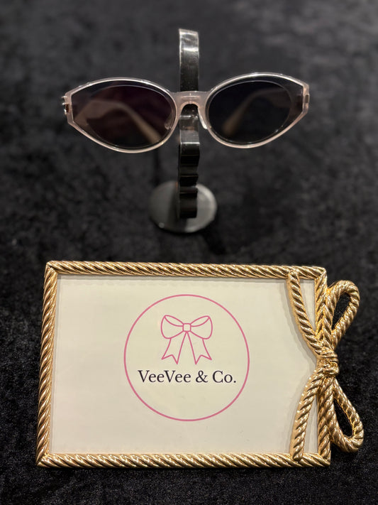 Champagne Chic Slim Frame Sunglasses