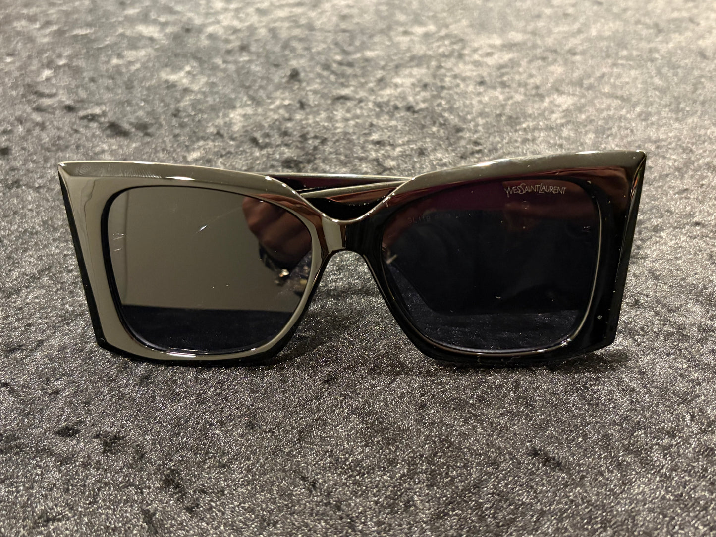 Uptown Glam Oversized Black Sunglasses