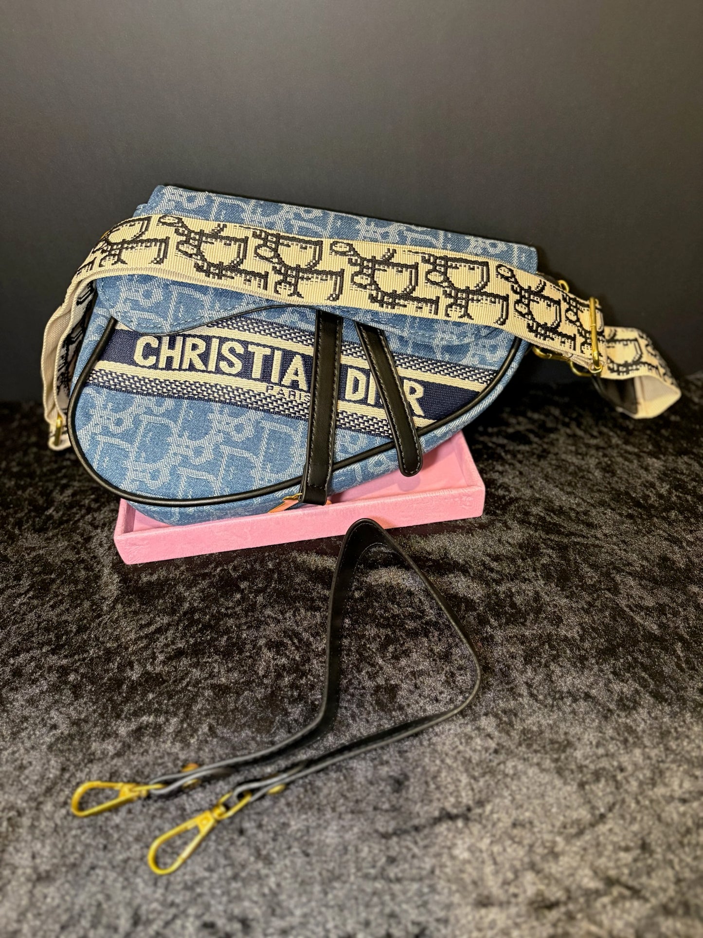 Denim Darling Saddle Bag