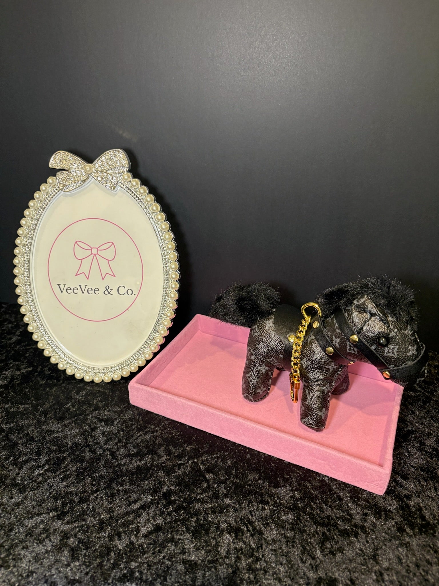 Midnight Equestrian Key Charm