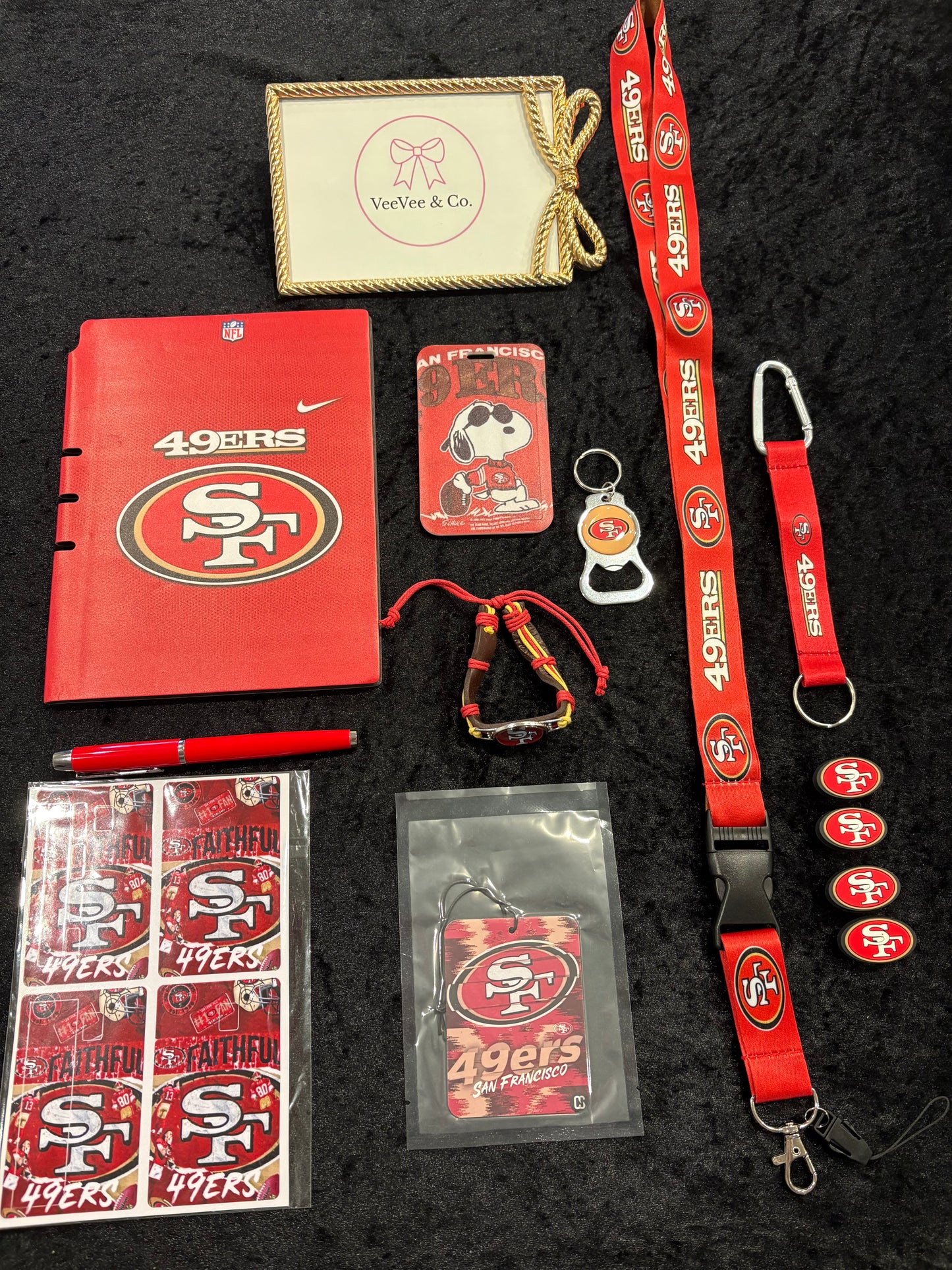 Game Day Glam 49ers Fan Bundle | 12-Piece Accessories Set