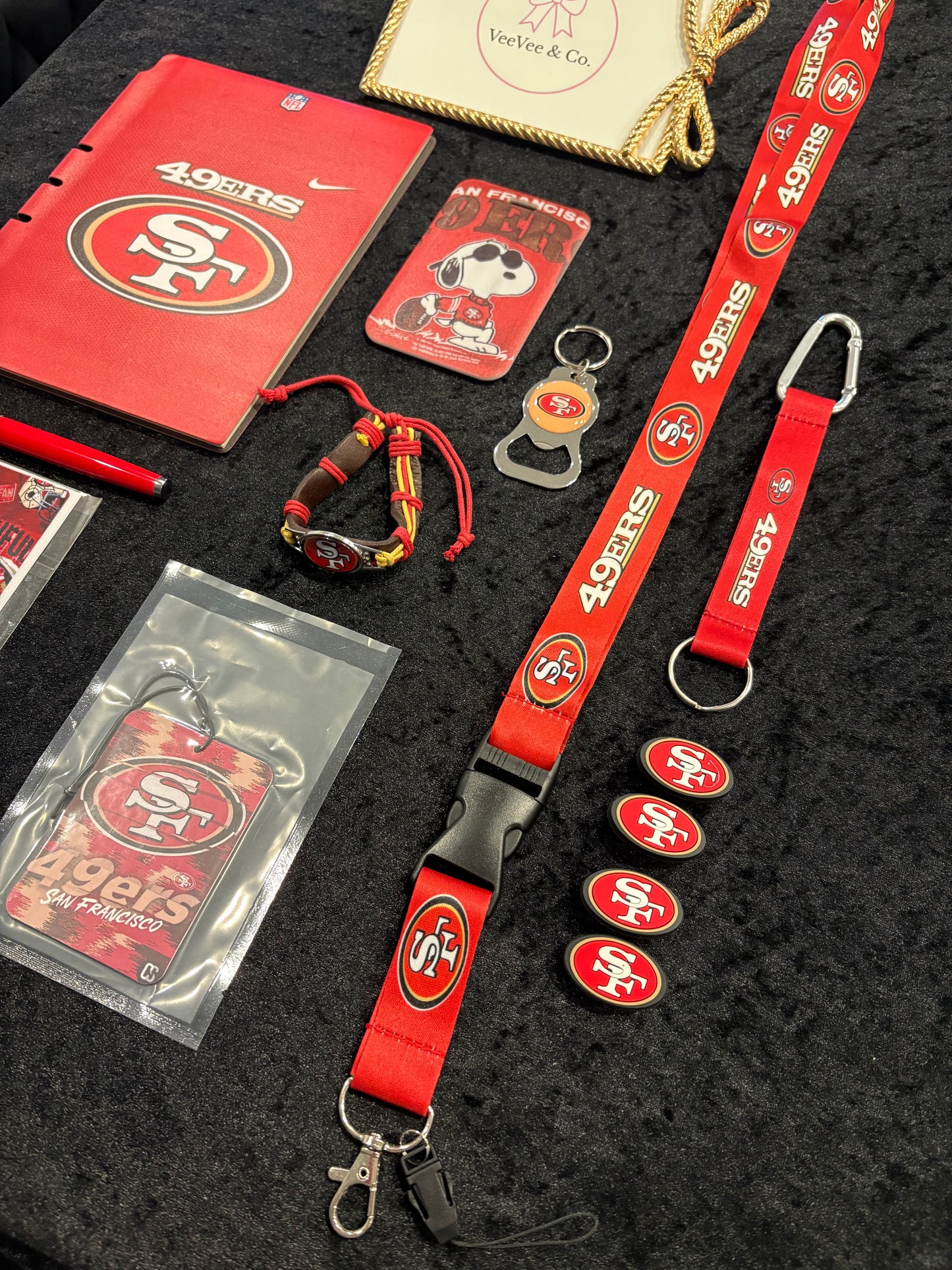 Game Day Glam 49ers Fan Bundle | 12-Piece Accessories Set