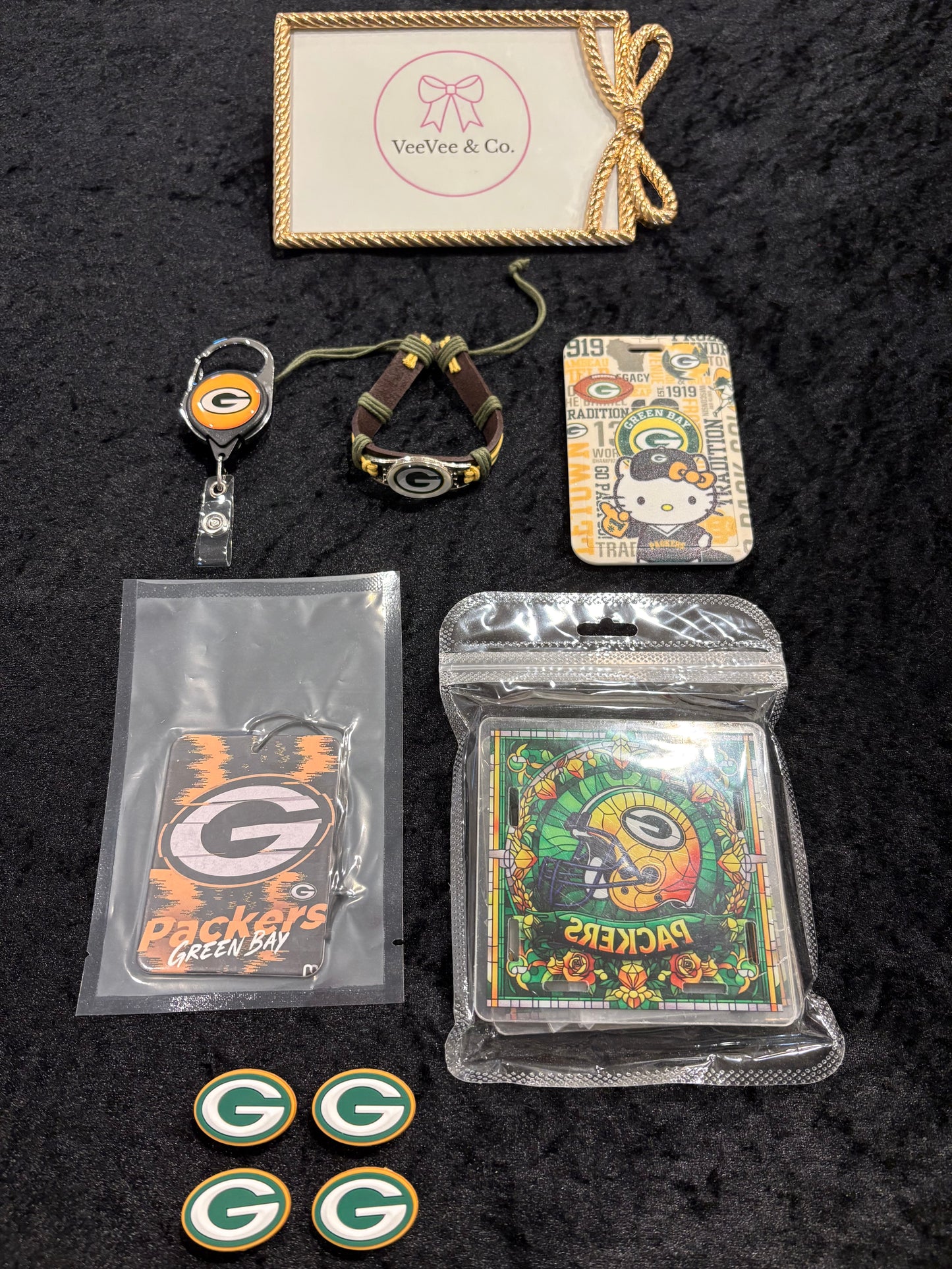 Game Day Cutie Green Bay Accessories Bundle | 9-Piece Fan Set