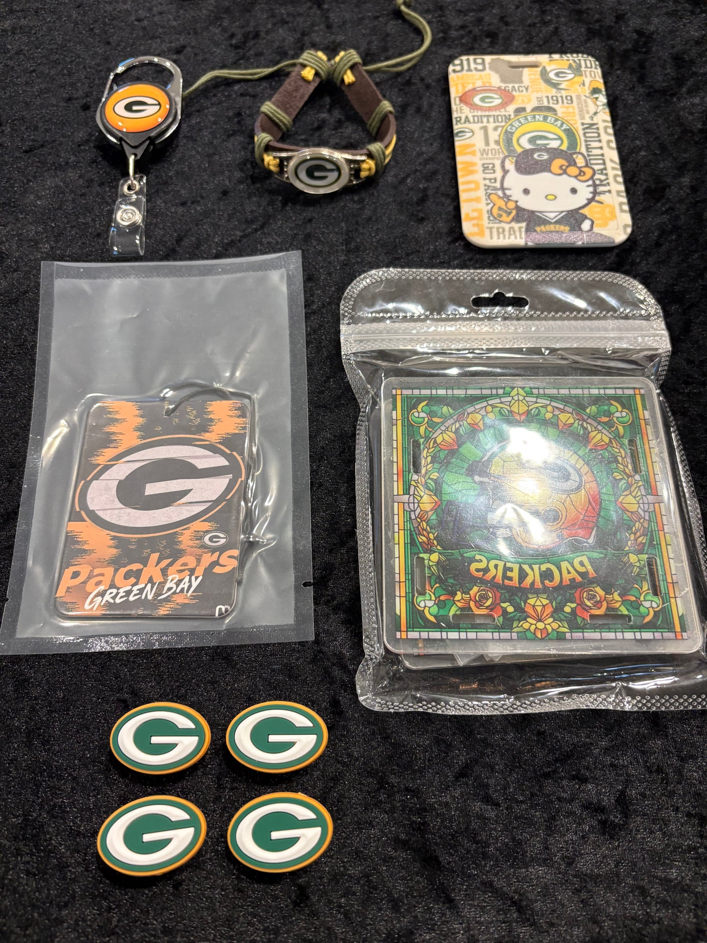 Game Day Cutie Green Bay Accessories Bundle | 9-Piece Fan Set