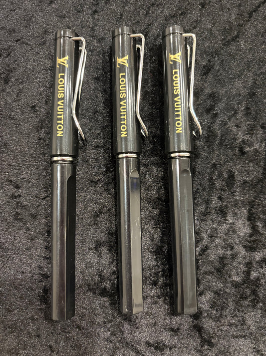 Chic Noir & Gold Glam Pen Set – Luxe Style Writing Pens