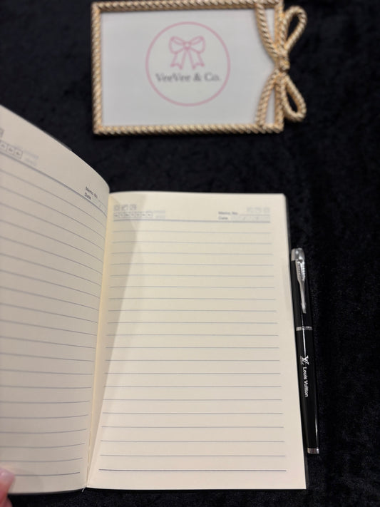 Royal Luxe Metallic Blue Notebook & Pen Set