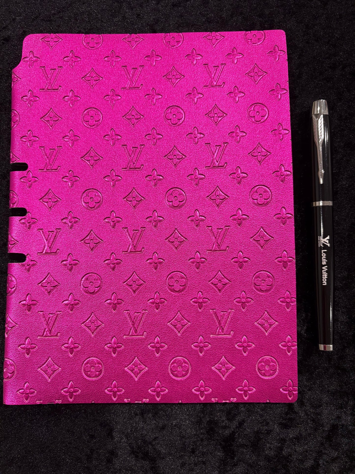 Fuchsia Metallic Luxe Notebook & Pen Set