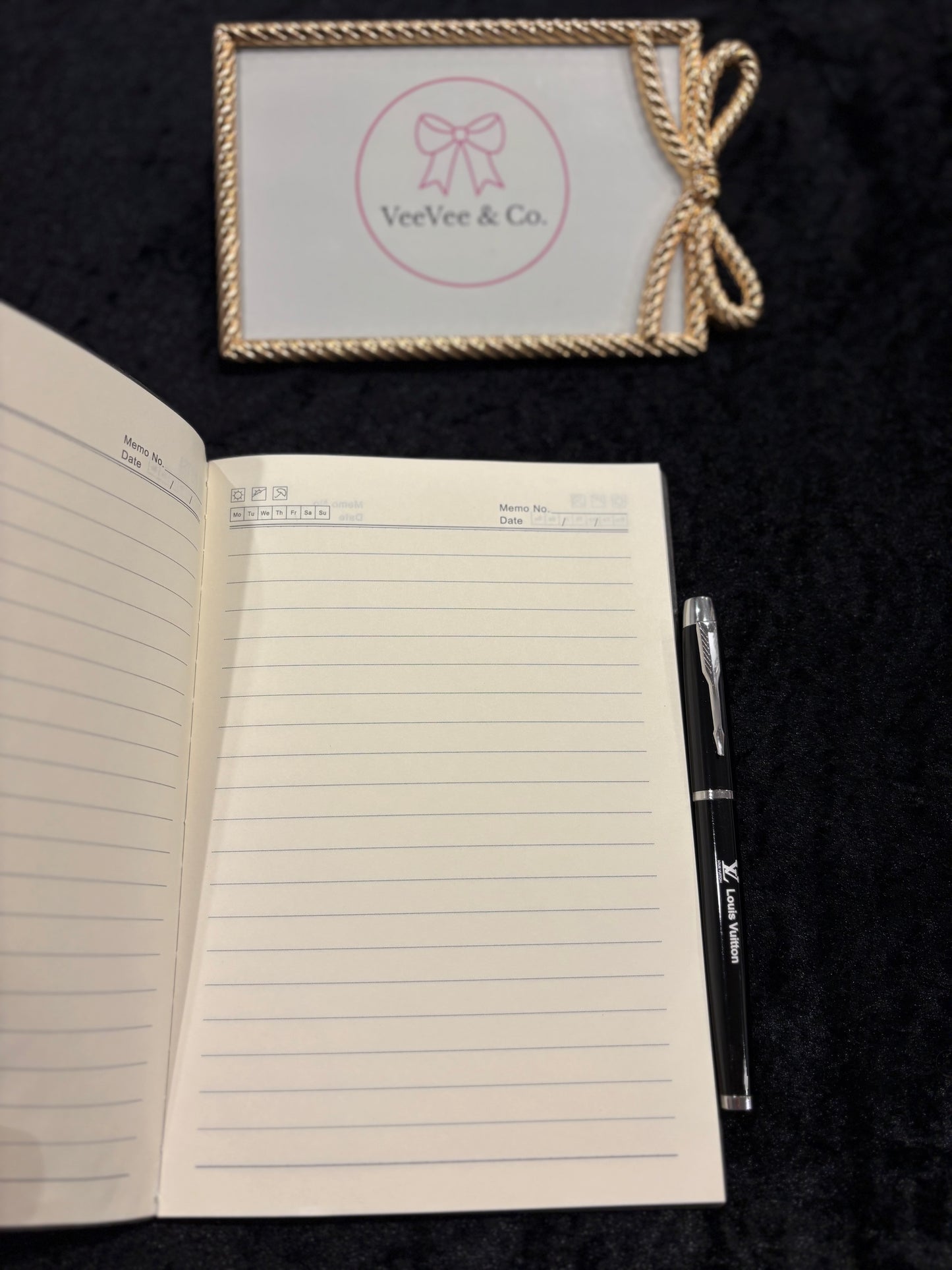 Fuchsia Metallic Luxe Notebook & Pen Set